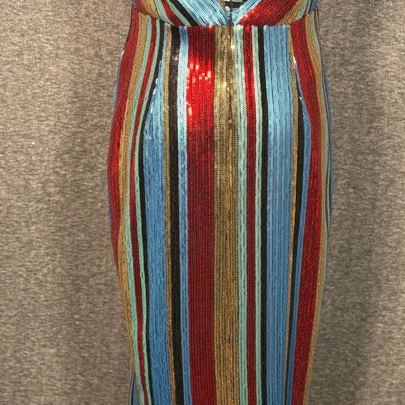 Vici Multicolor Striped Midi Dress - Picture 10 of 14